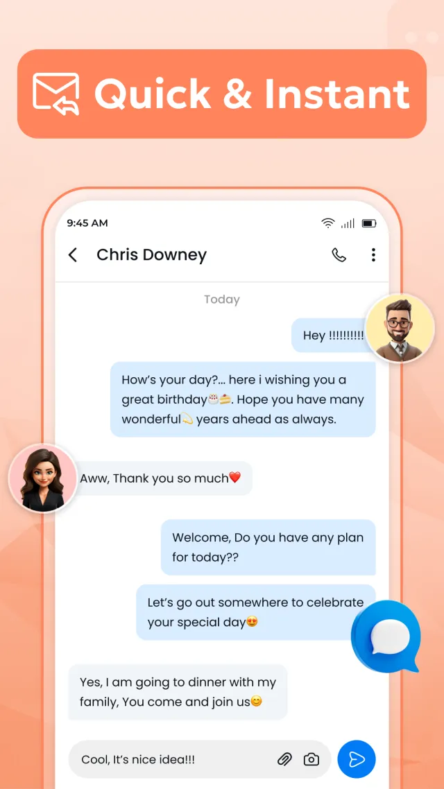 Messages - all in one chat app - Screen 2