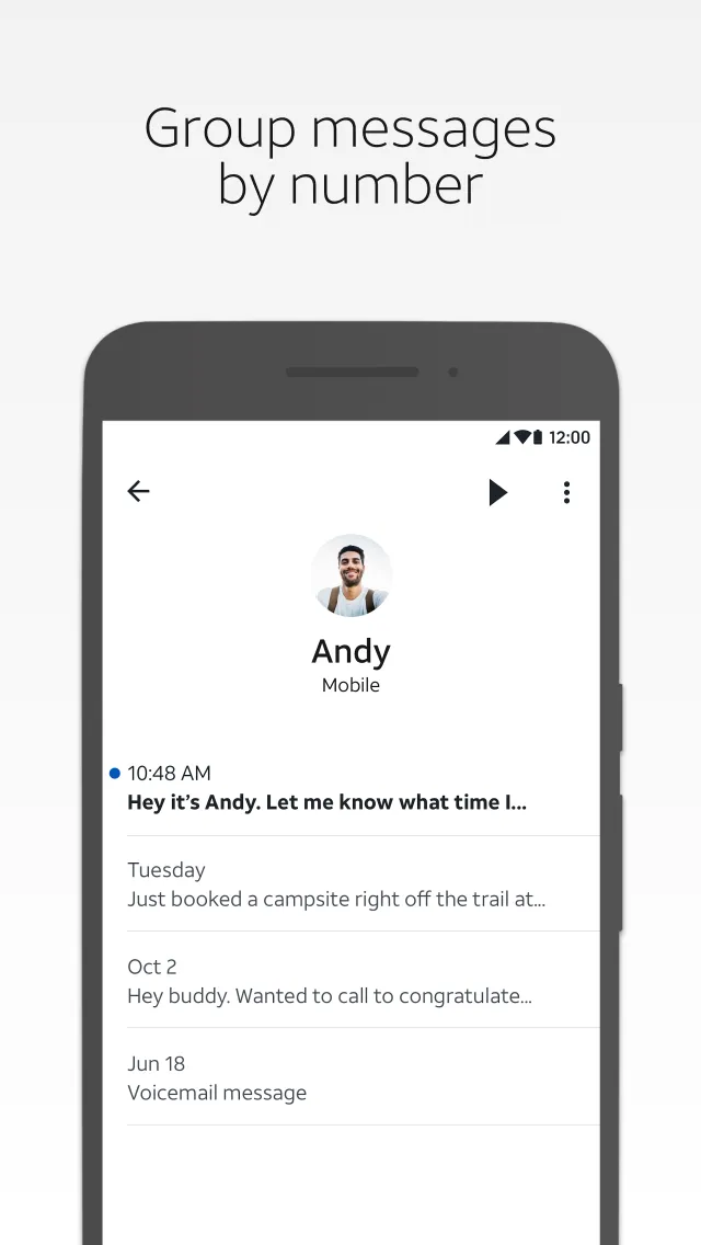 AT&T Visual Voicemail - Screen 3