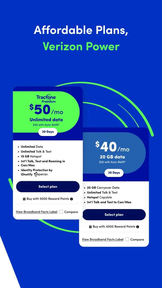 My Tracfone: Account Manager - Screen 2
