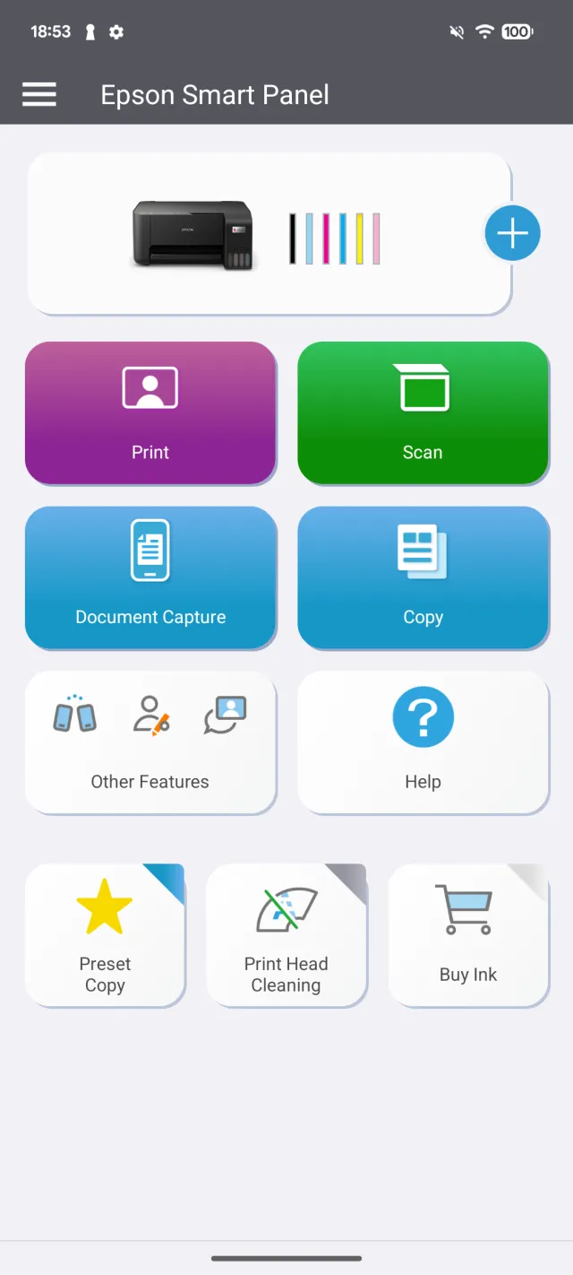 Epson Smart Panel - Screen 1