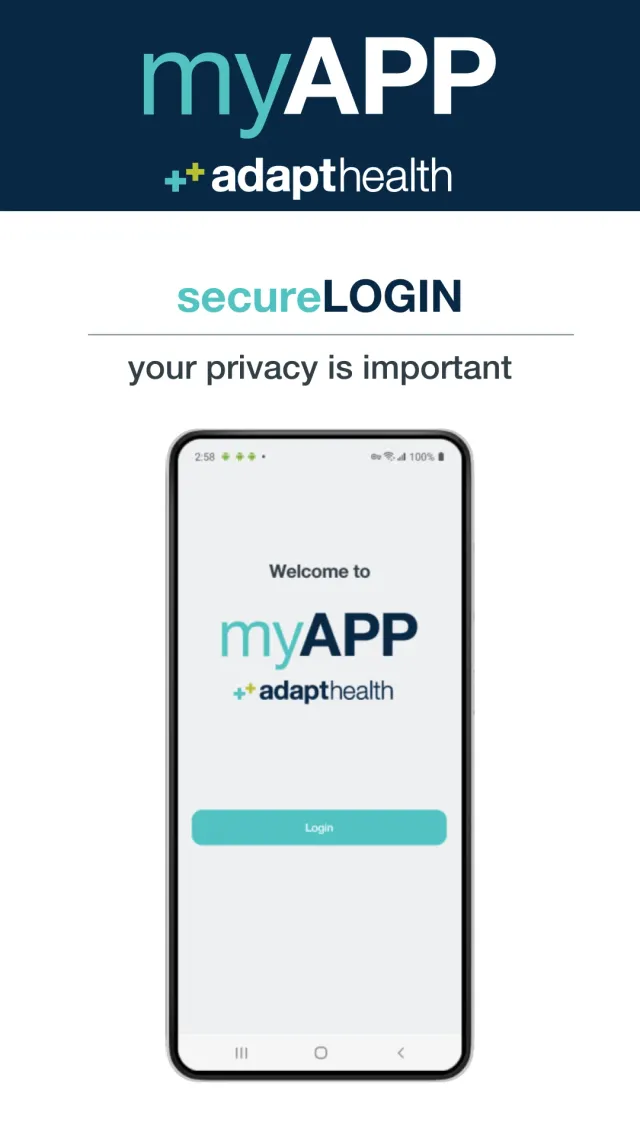 myAPP by AdaptHealth - Screen 1