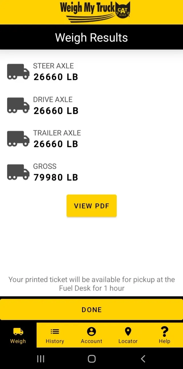 Weigh My Truck - Screen 4