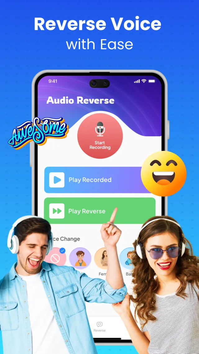Reverse Audio: Reverse Singing - Screen 1