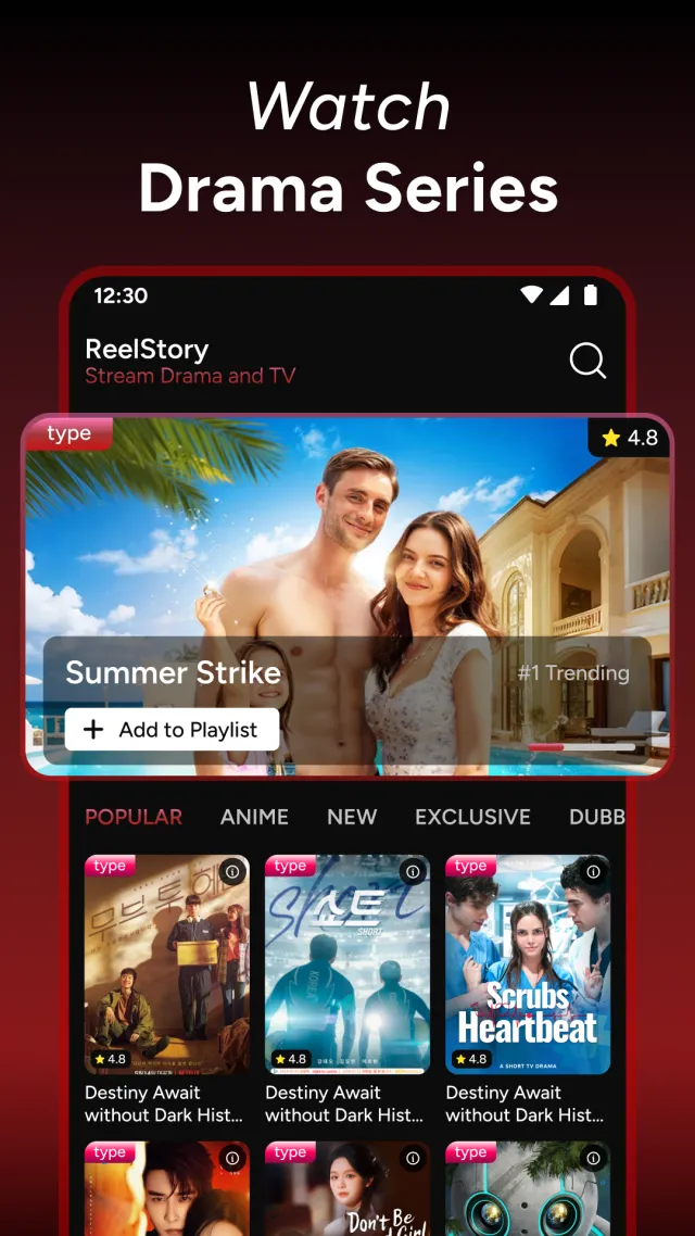 ReelStory: Stream Drama and TV - Screen 1