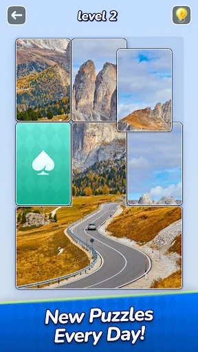 Jigsawcard Solitaire Puzzle - Screen 1