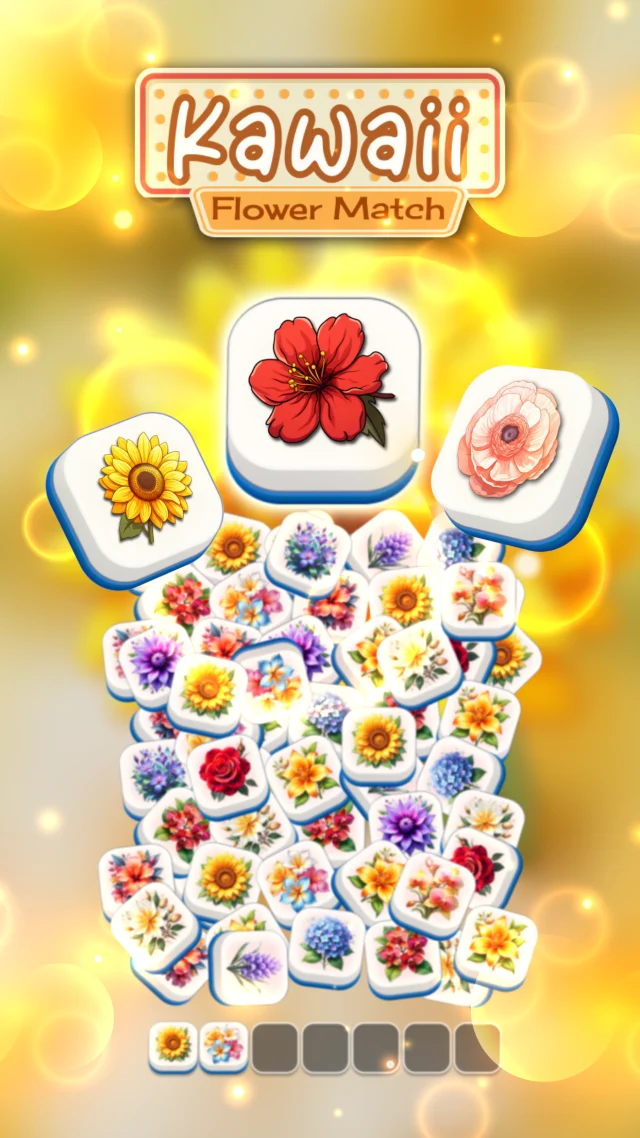 Kawaii Flower Match - Screen 1