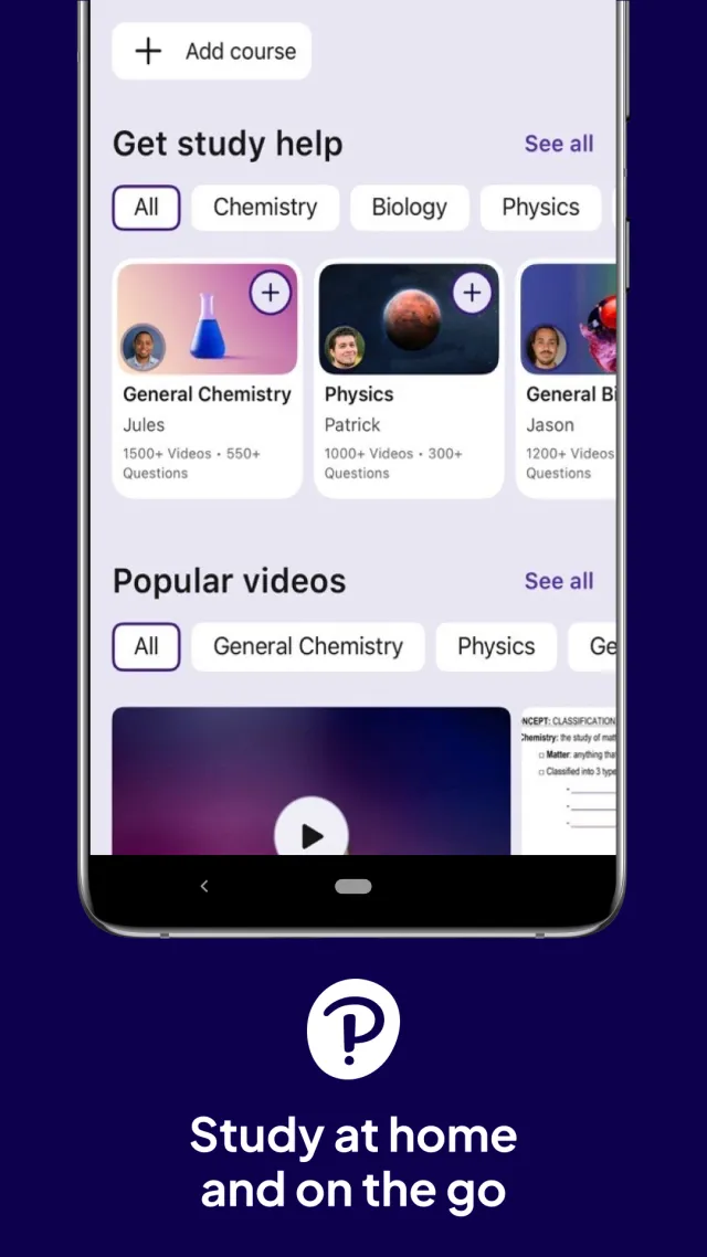 Pearson+ | Study help & eTexts - Screen 1