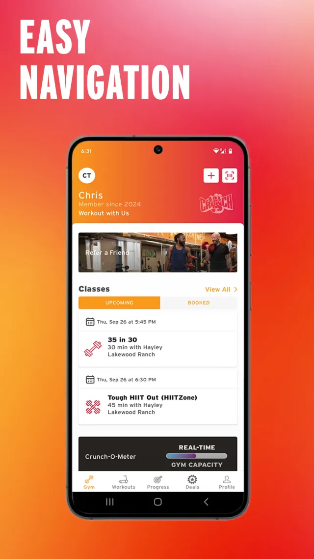 Crunch Fitness - Screen 1