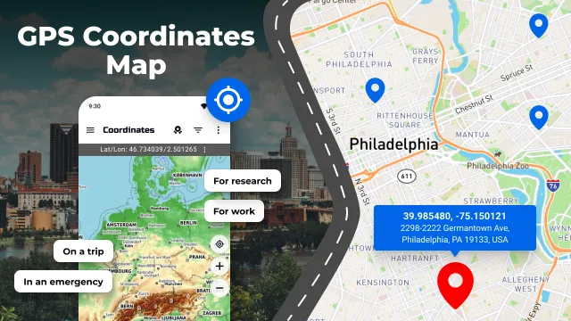 GPS Coordinates Locator Map - Screen 1
