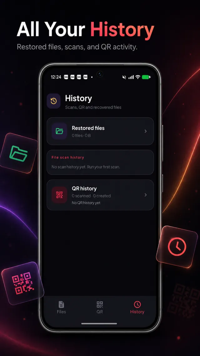 FileRecover: Restore & QR - Screen 2
