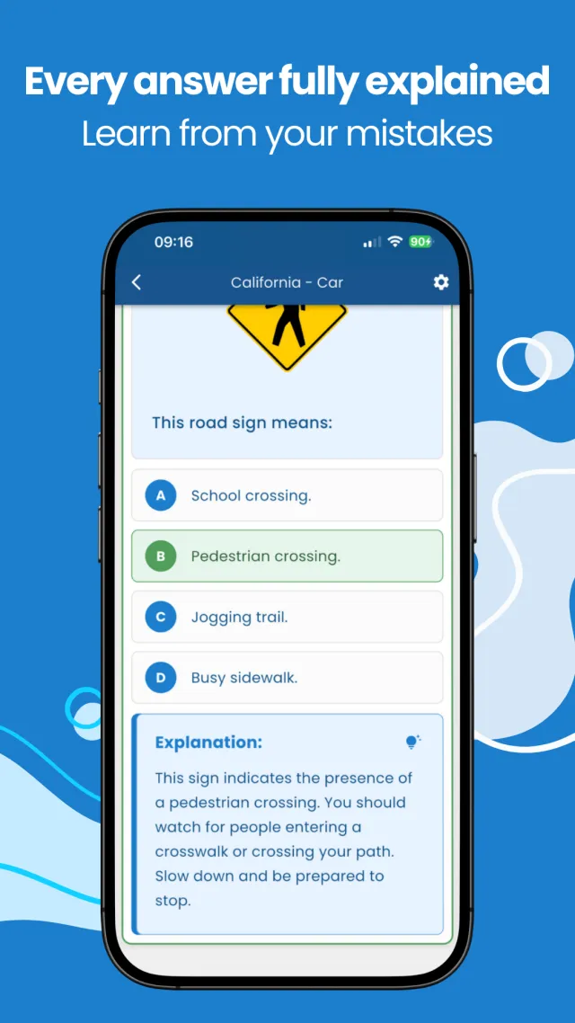 Driver's License Practice Test - Screen 4