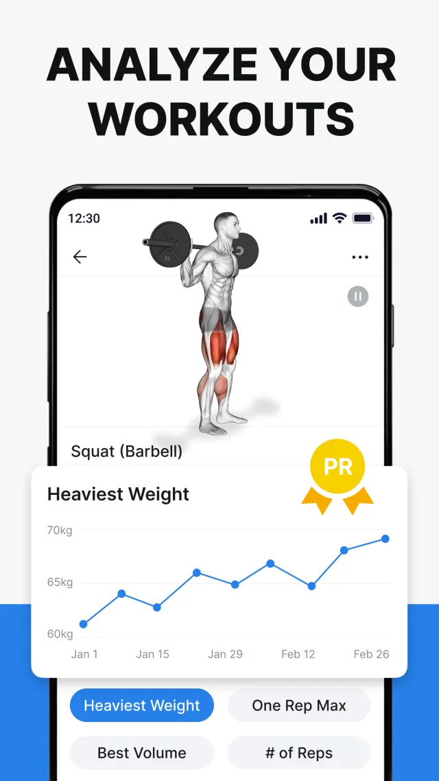Hevy - Gym Log Workout Tracker - Screen 3
