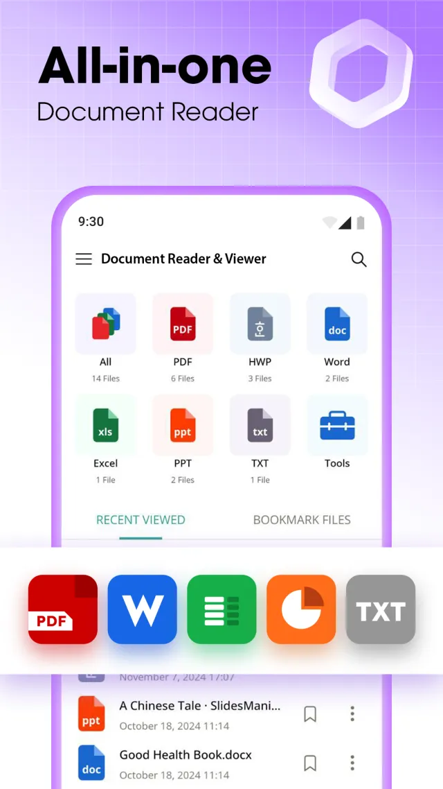 Document Reader & Viewer - Screen 1