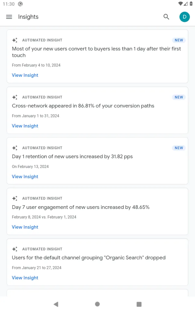 Google Analytics - Screen 7