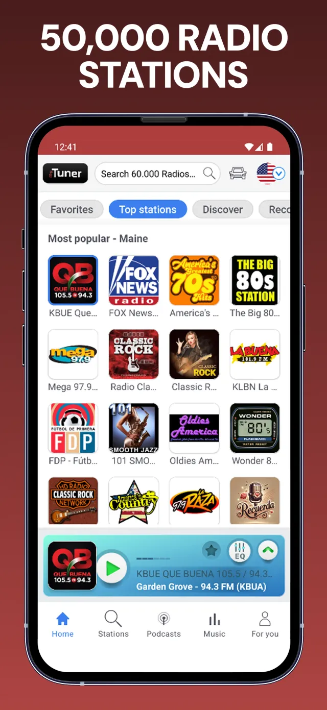 myTuner FM Radio App - Screen 1