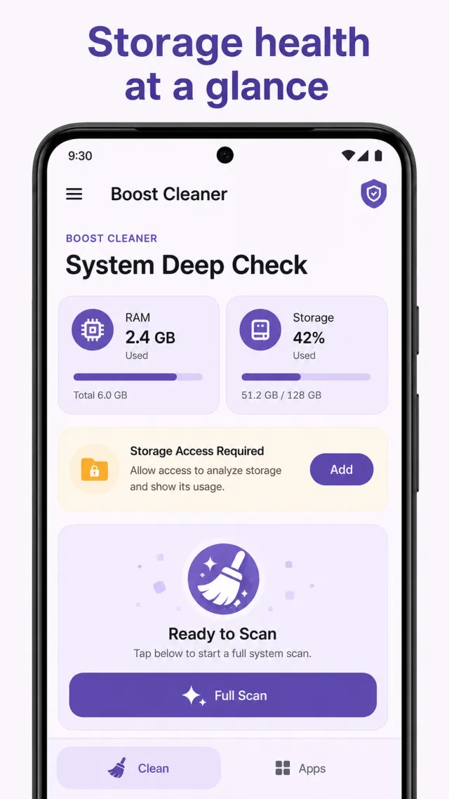 Boost Cleaner - Screen 1
