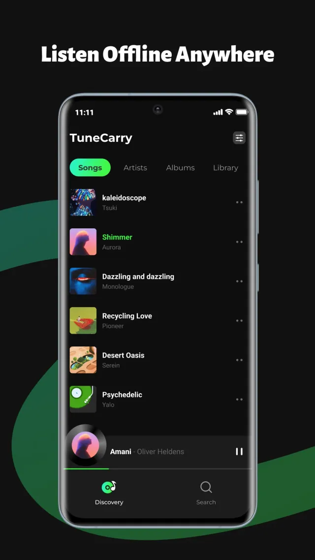 TuneCarry: Offline Music - Screen 1