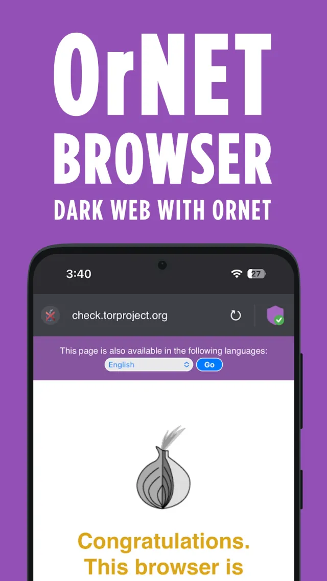 Dark Web Browser : OrNET - Screen 2
