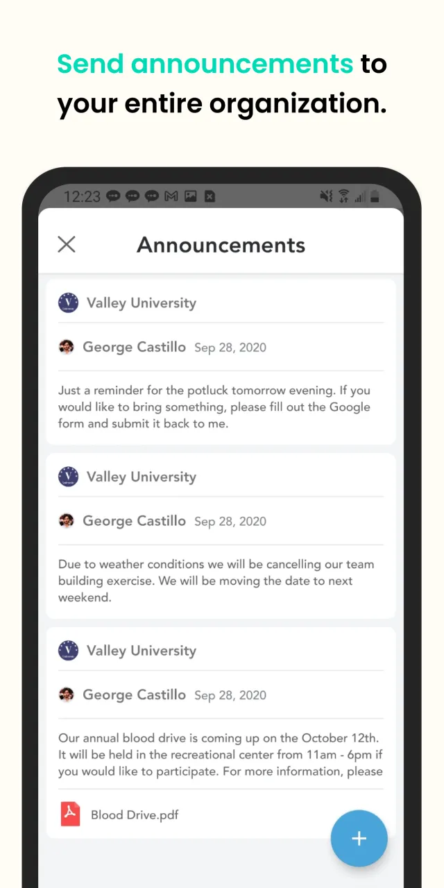 Pronto Team Communication - Screen 2