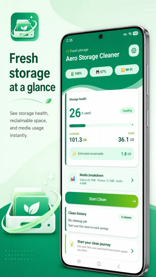 Aero Storage Cleaner - Screen 1
