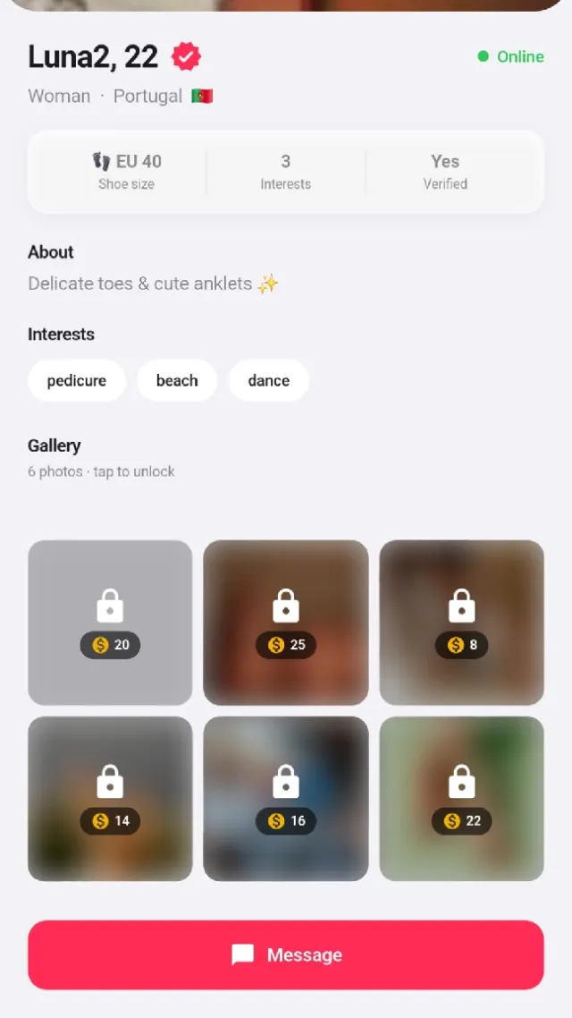 FeetGet - Buy & Sell - Screen 3