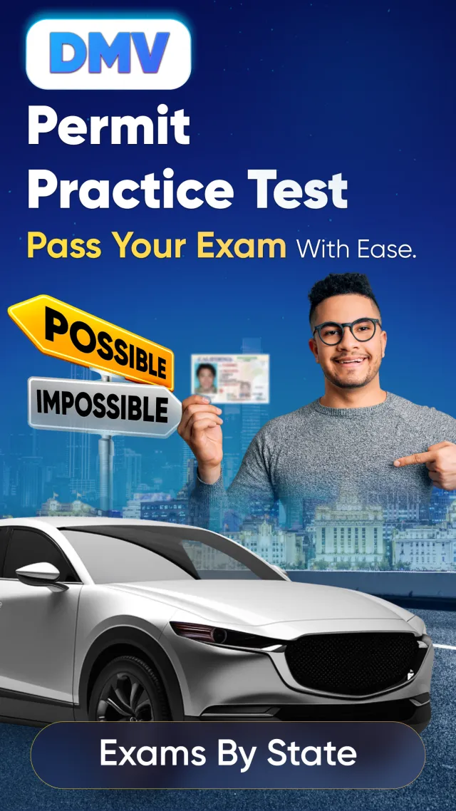 DMV Permit Practice Test 2026 - Screen 1