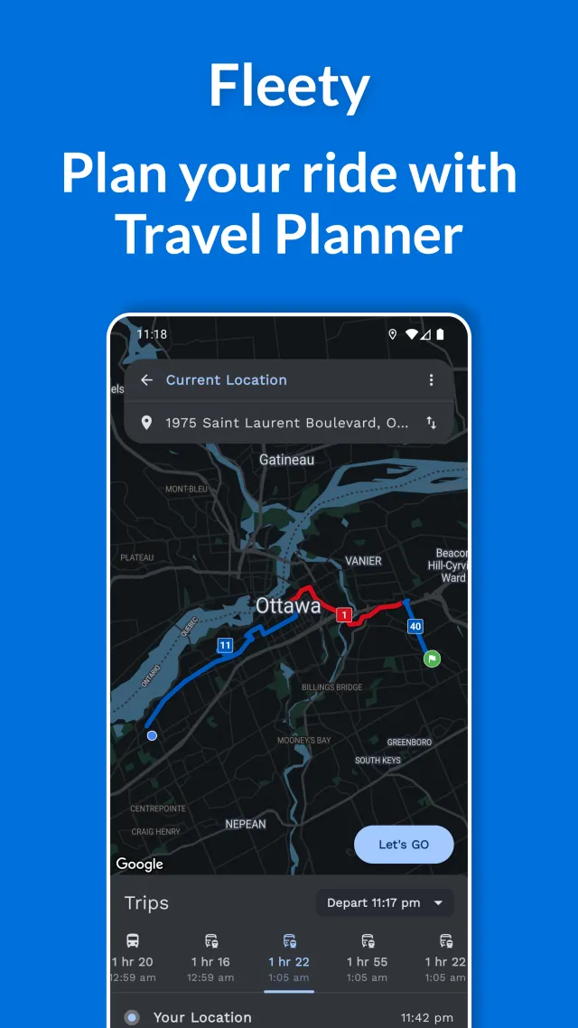 Fleety - Subway & Bus Tracker - Screen 1