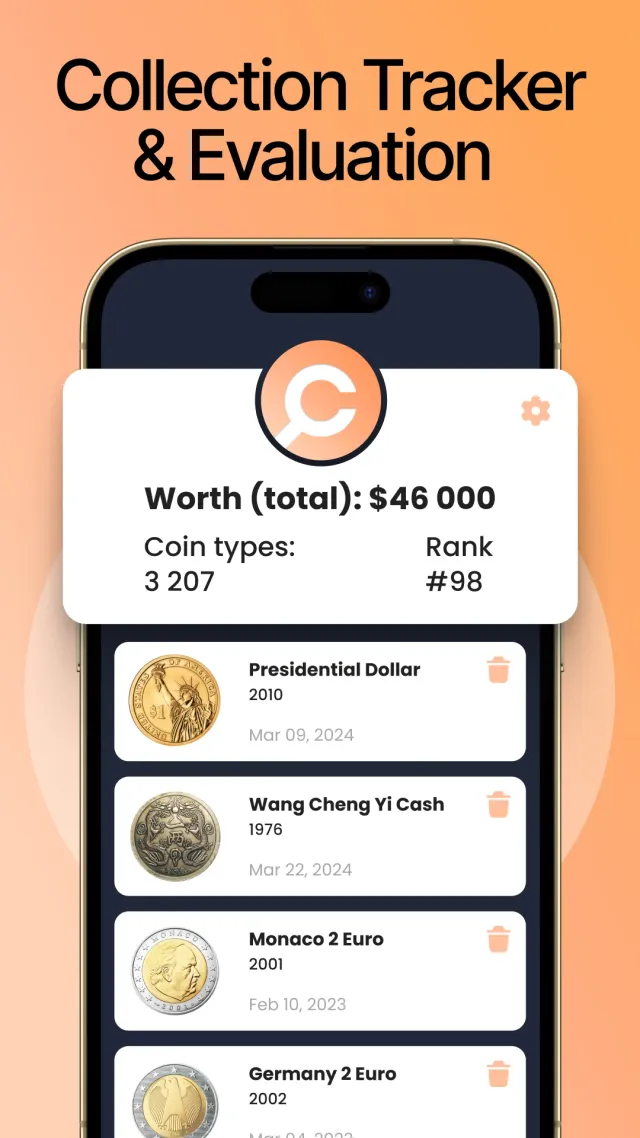 CoinIn - Coin Scan Identifier - Screen 2
