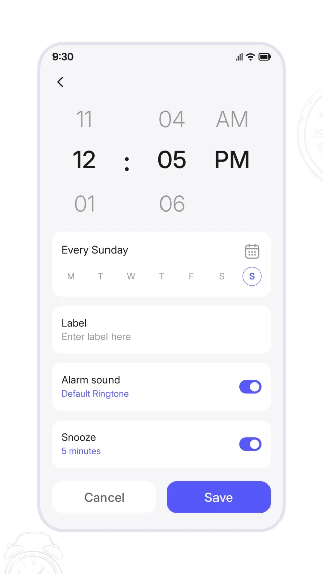 Alarm Clock - Screen 2