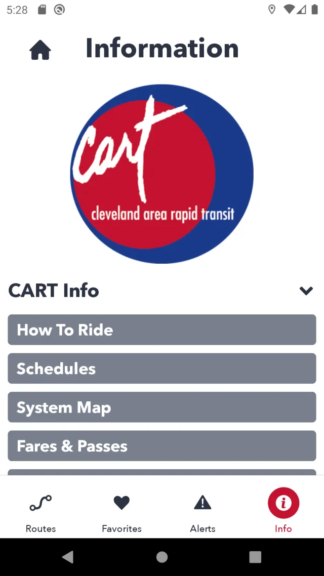 CART GPS - Screen 1