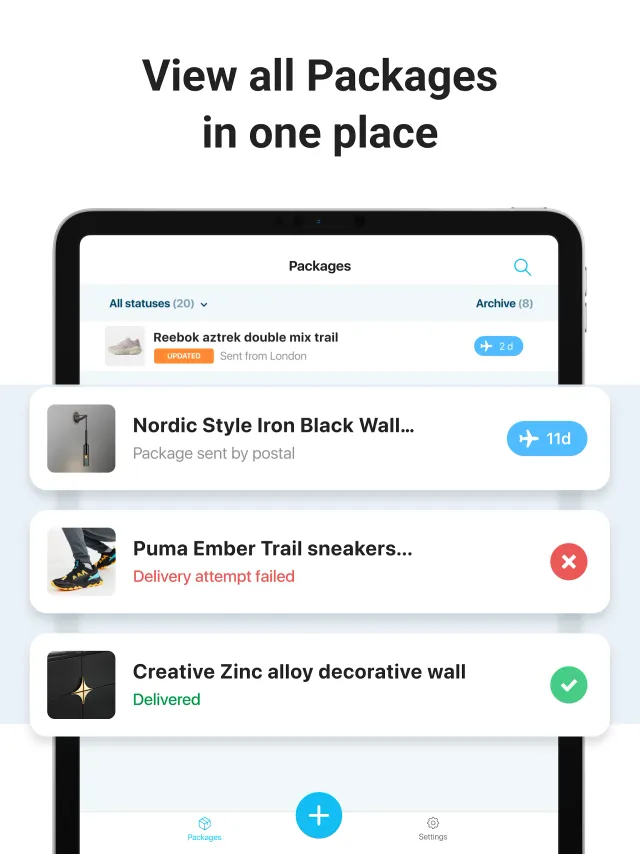 Package Tracker - pkge Mobile - Screen 7