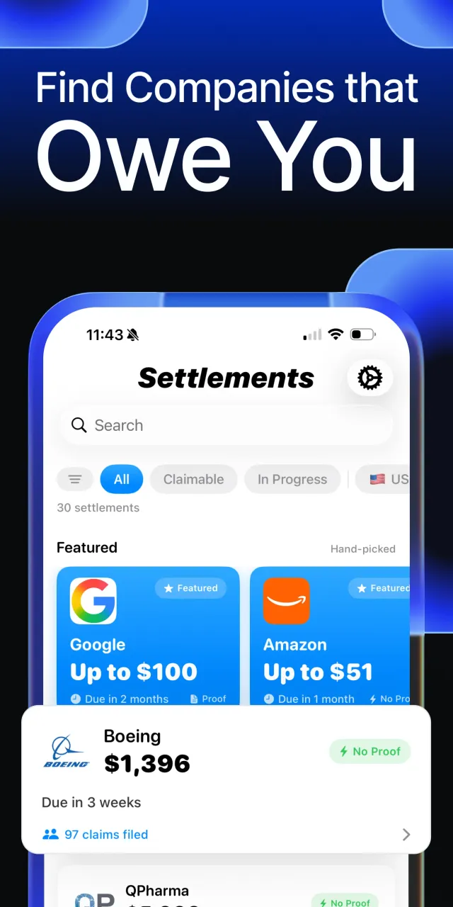 Collect - Settlement Finder - Screen 2
