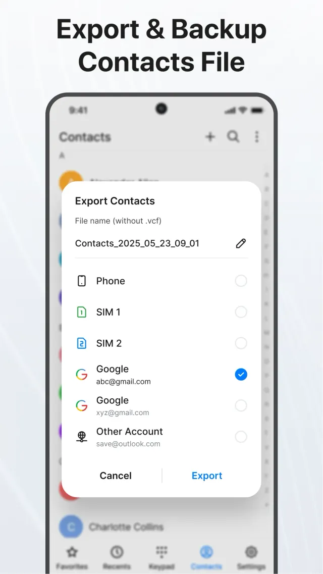 Contacts - Screen 8