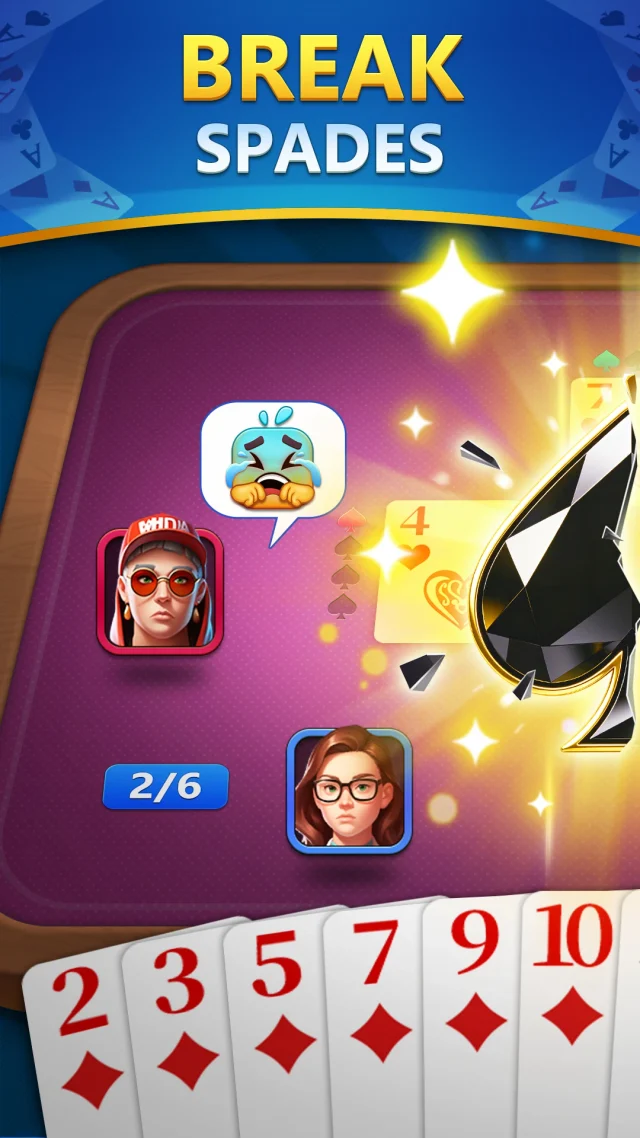 Spades - Classic Card Games - Screen 2