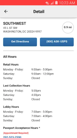 USPS MOBILE® - Screen 5