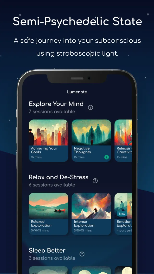 Lumenate: Explore & Relax - Screen 2