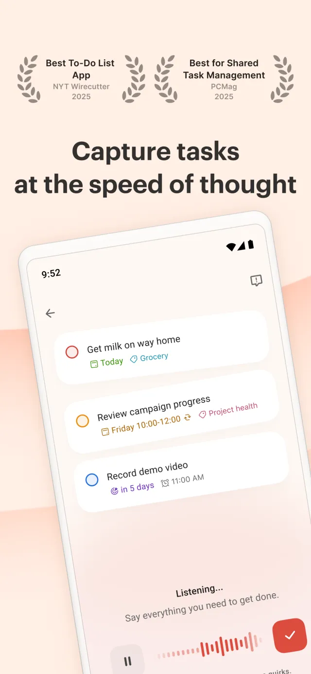 Todoist: To Do List & Calendar - Screen 1