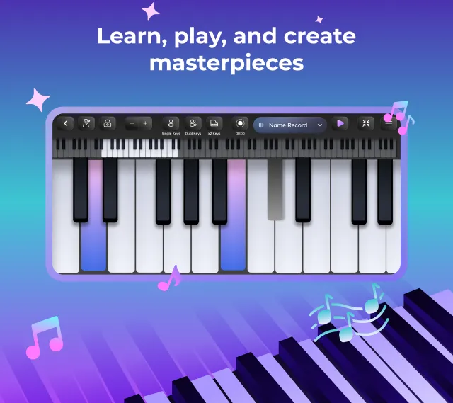 Piano Keyboard - Learn & Game - Screen 1