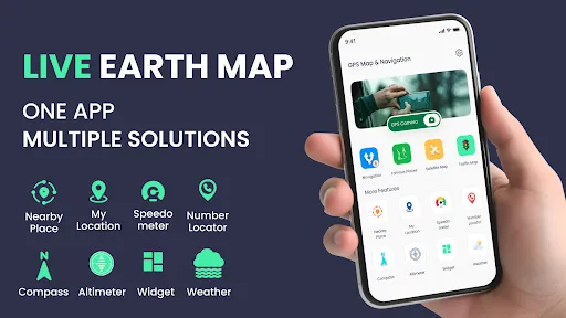 GPS Voice Map & Route Finder - Screen 1