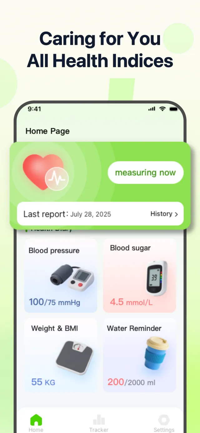 PulseSense - Health Tracker - Screen 1