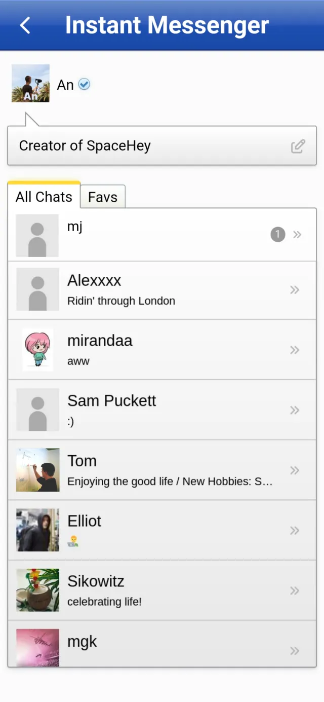 SpaceHey Mobile - Retro social - Screen 4