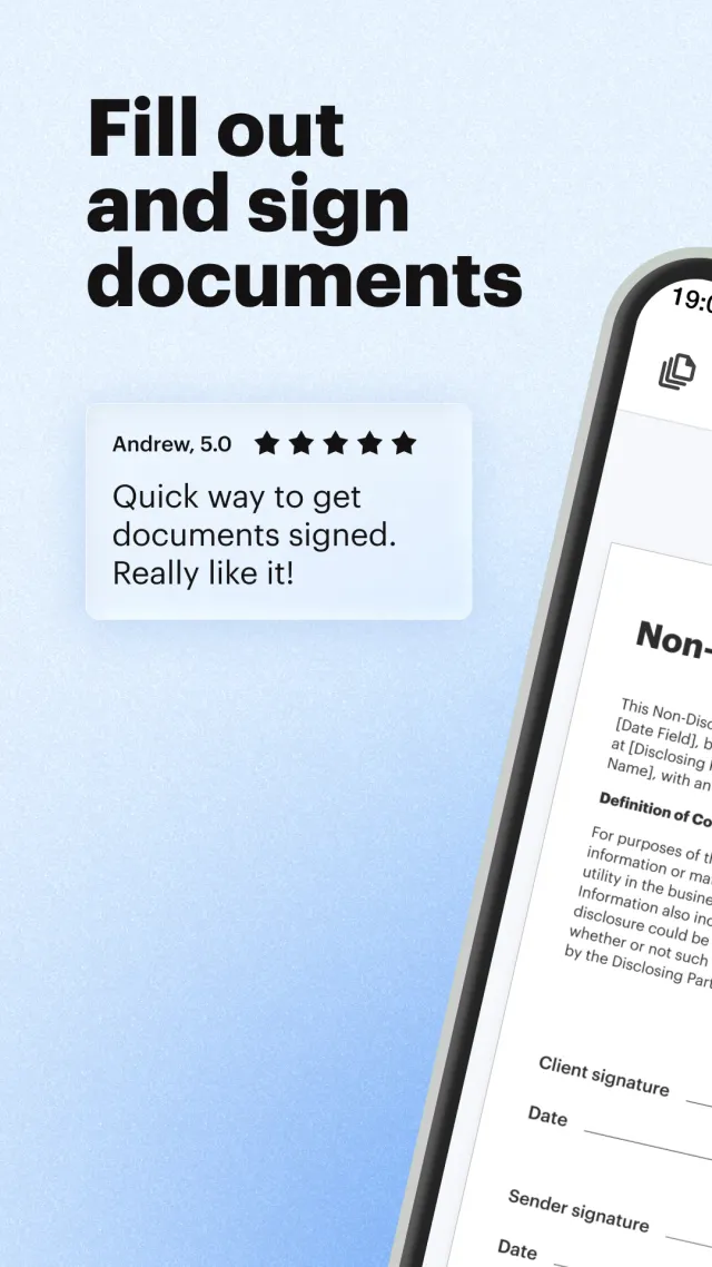 SignNow: Sign & Fill PDF Docs - Screen 1