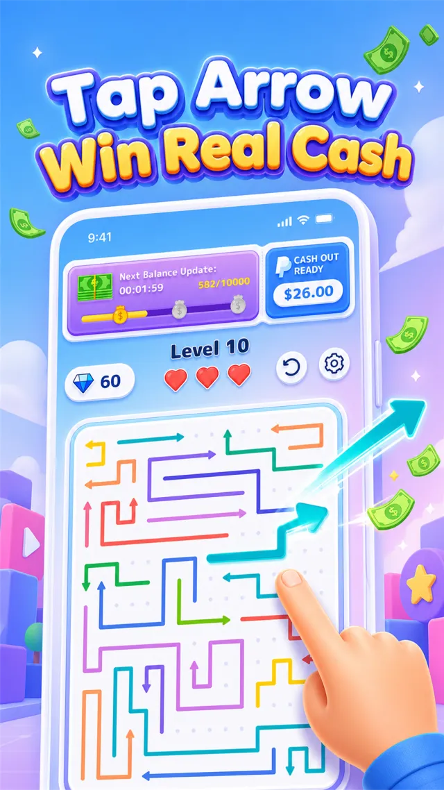 Arrow Cash Puzzle: Earn Money - Screen 2