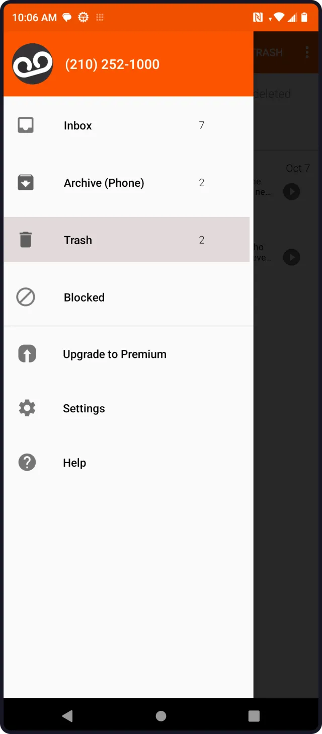 Boost Visual Voicemail - Screen 2