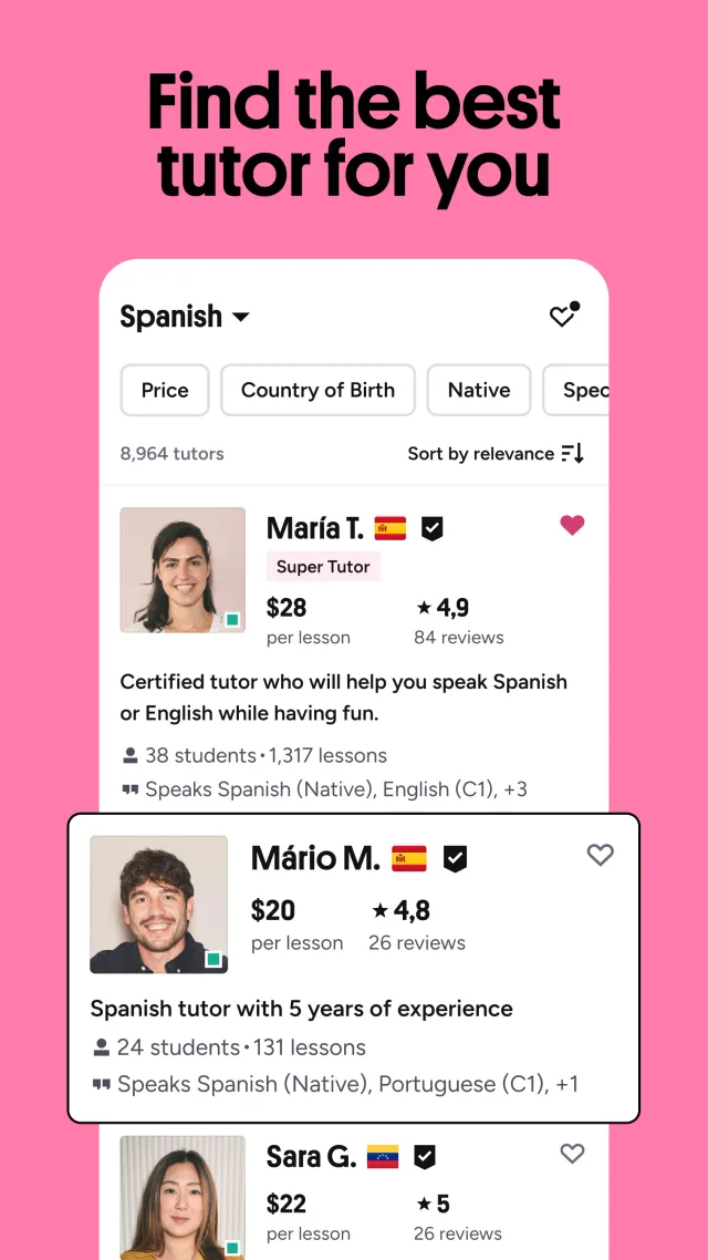 Preply: Language lessons - Screen 2