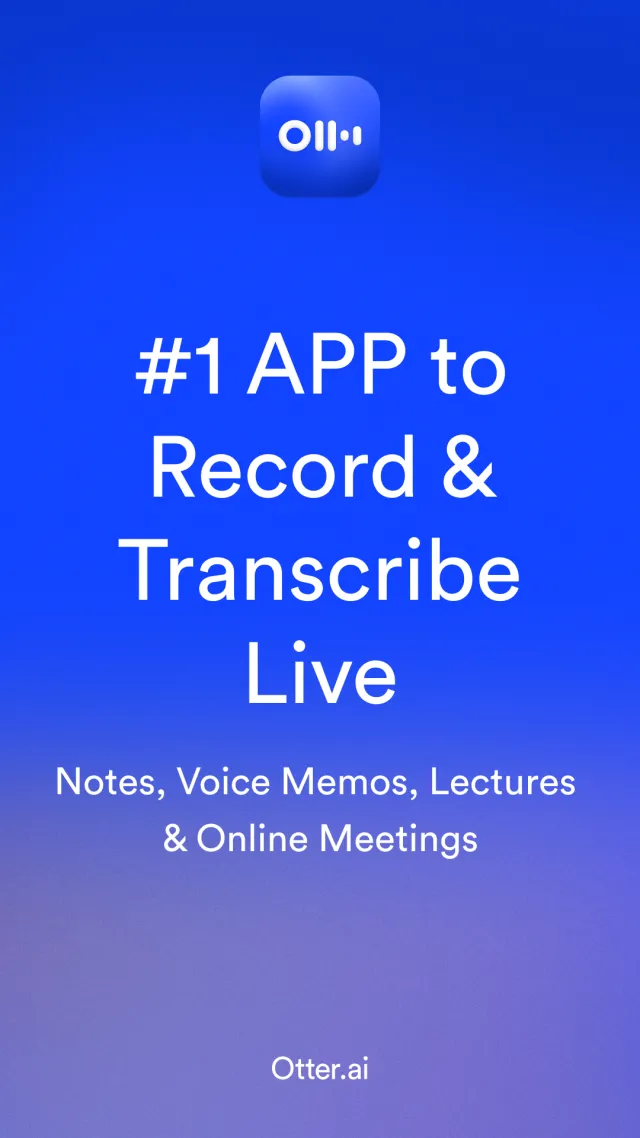OtterAI Transcribe Voice Notes - Screen 1