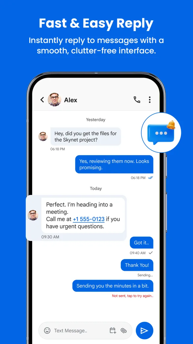 Messages: SMS & Text App - Screen 1