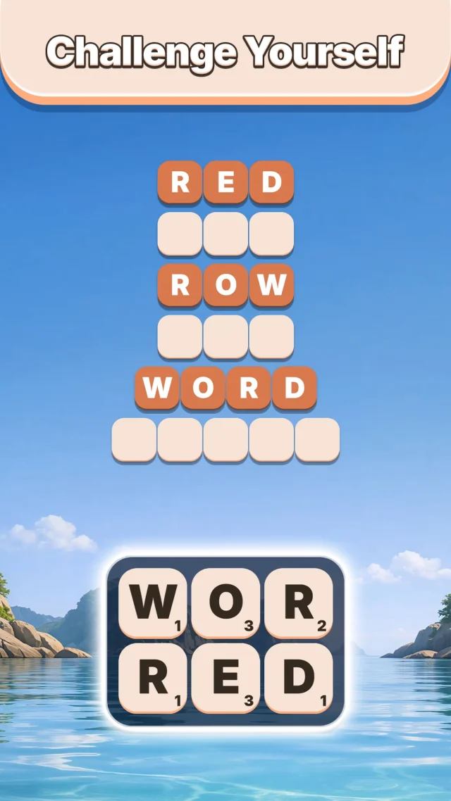 Word Tiles - Relaxing Puzzle - Screen 1