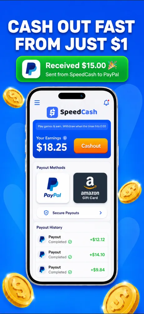 SpeedCash: Play & Earn Money - Screen 3