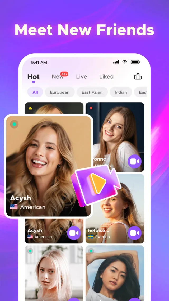matchX: Chat. Dating. Live - Screen 1